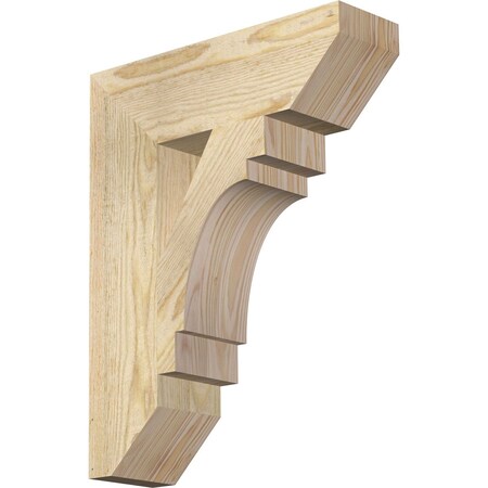 Ekena Millwork Merced Slat Rough Sawn Bracket, Douglas Fir, 4"W x 14"D x 18"H BKT04X14X18MRC06RDF